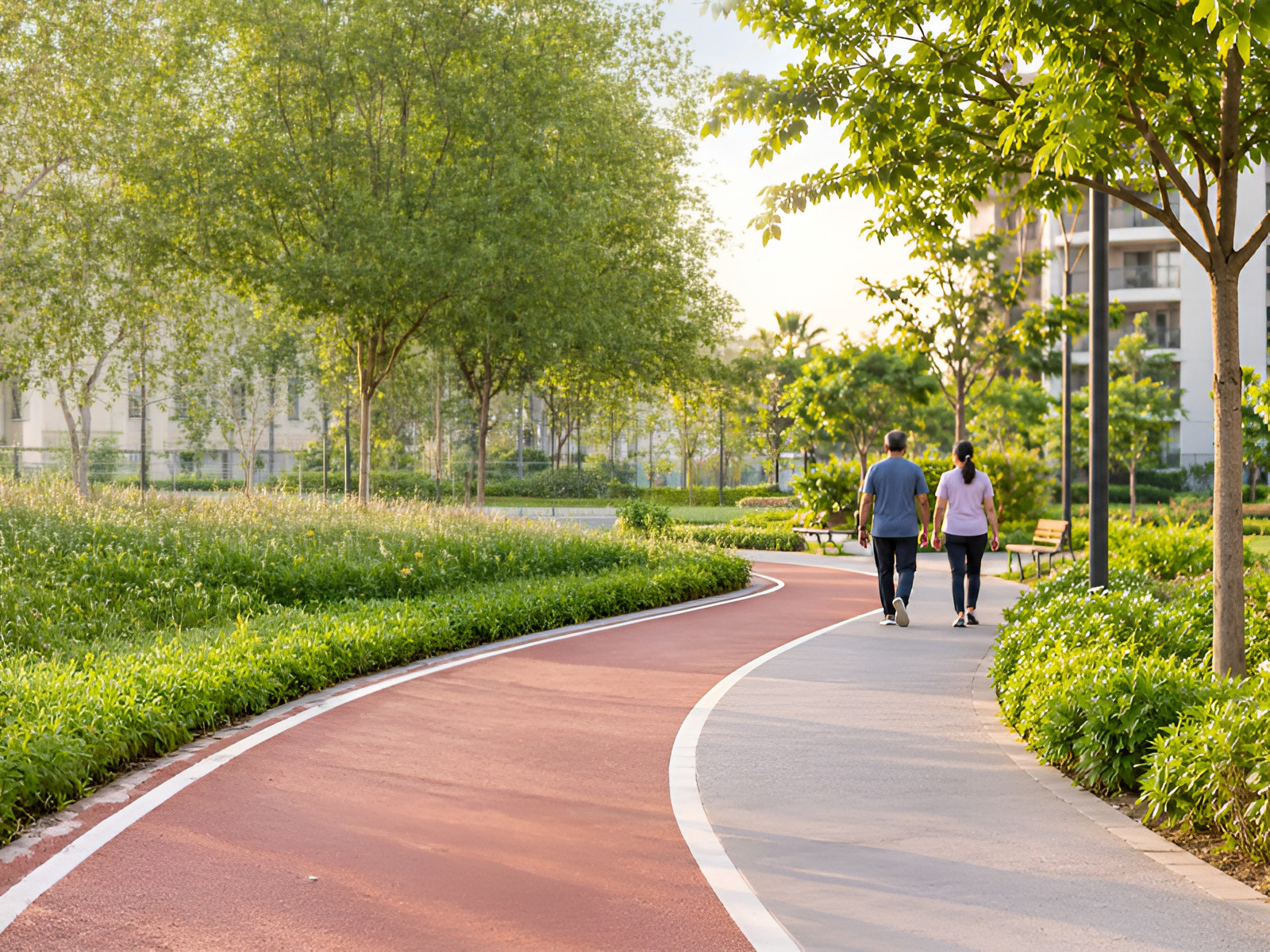 Dedicated Jogging and Walking Tracks
